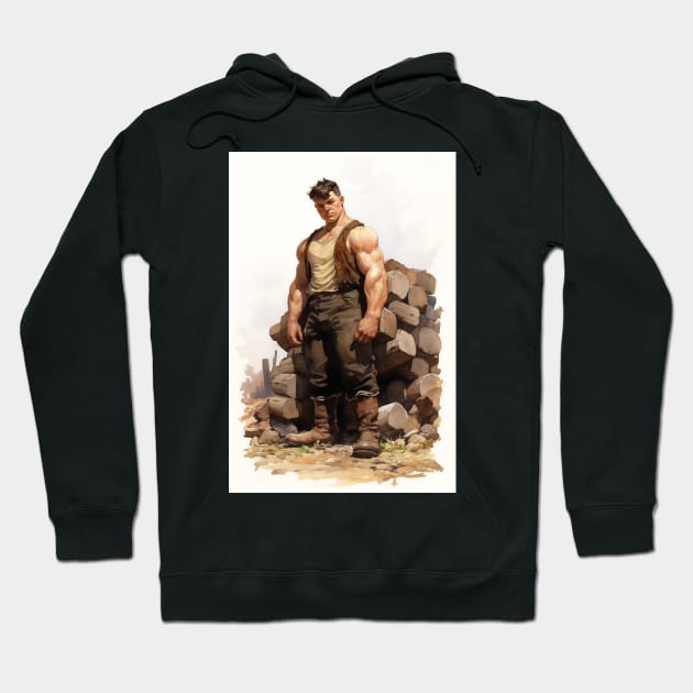 The Strongman Hoodie by David Kincaid Art